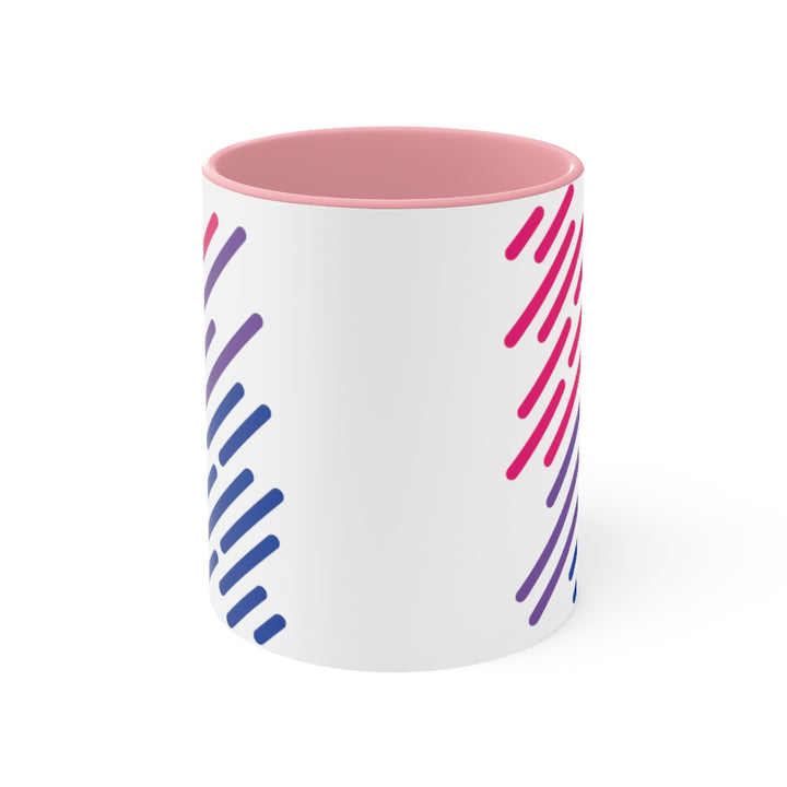 Bisexual Flag Stripe Accent Mug