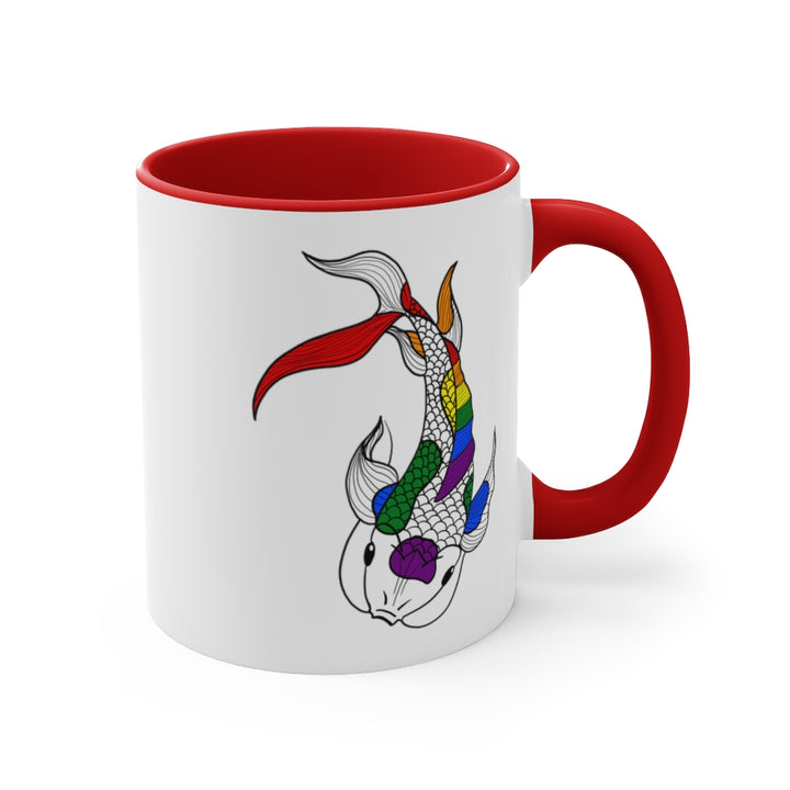 LGBTQ+ Koi Accent Mug