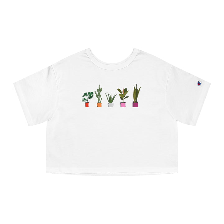 Champion - Succulent Plants Lesbian Cropped T-Shirt