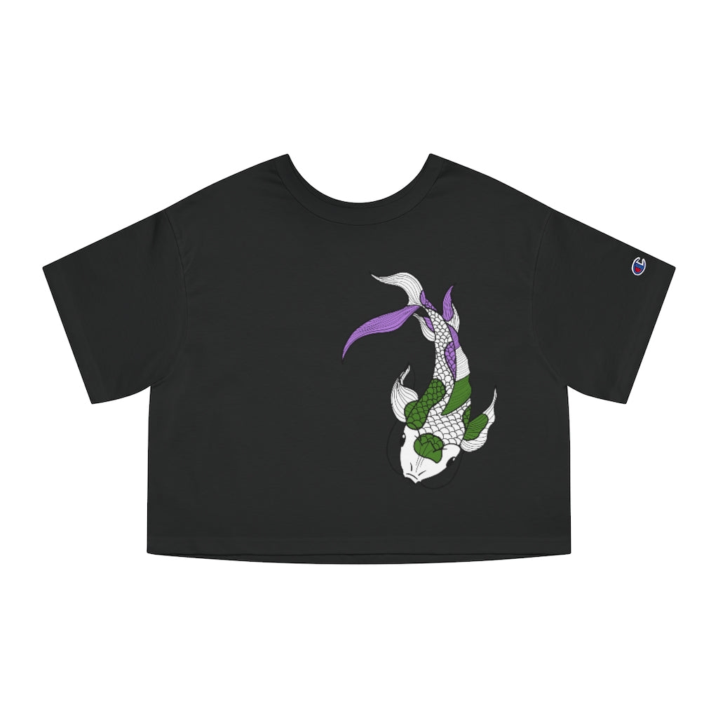 Champion - Genderqueer Koi Cropped T-Shirt