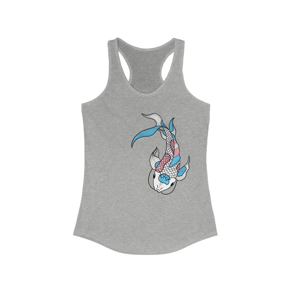 Trans Tank Top Racerback - Koi Fish