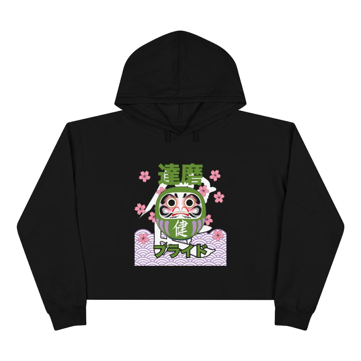 Genderqueer Daruma - Strength - Crop Hoodie