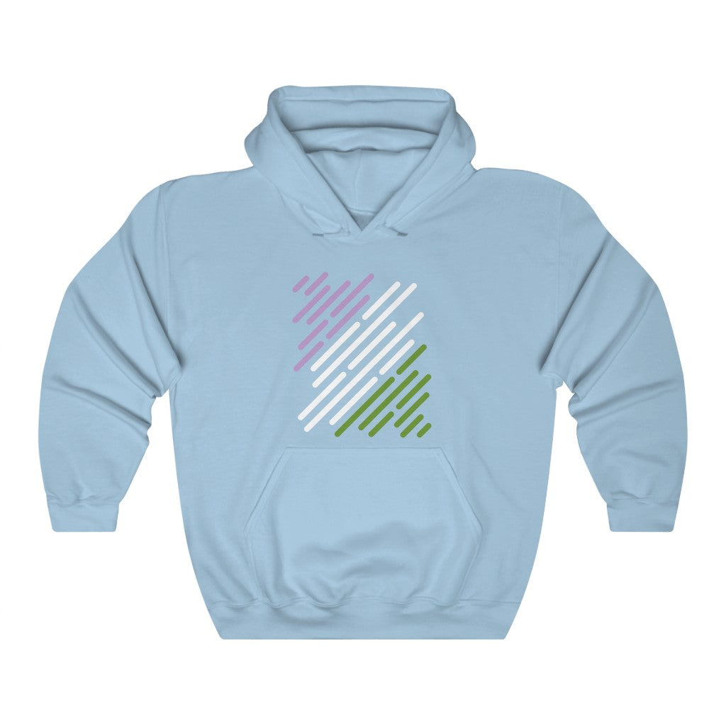 Genderqueer Flag Stripe Gender Neutral Hoodie