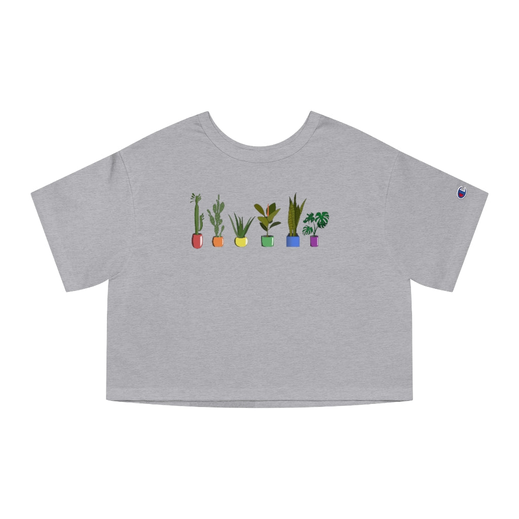 Champion - Succulent Plants LGBTQ+ Cropped T-Shirt