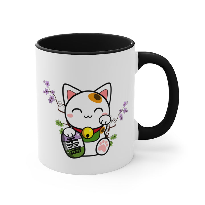 Maneki Neko Genderqueer Accent Mug