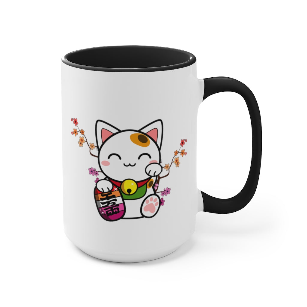 Maneki Neko Lesbian Accent Mug