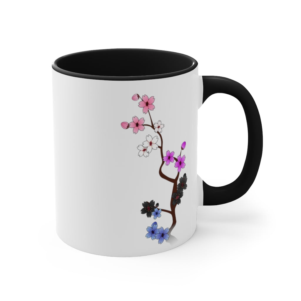 Sakura Genderfluid Accent Mug