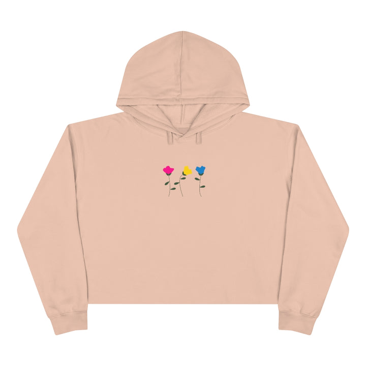 Pansexual Flower Crop Hoodie