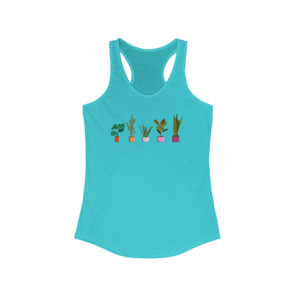 Lesbian Tank Top Racerback - Plants