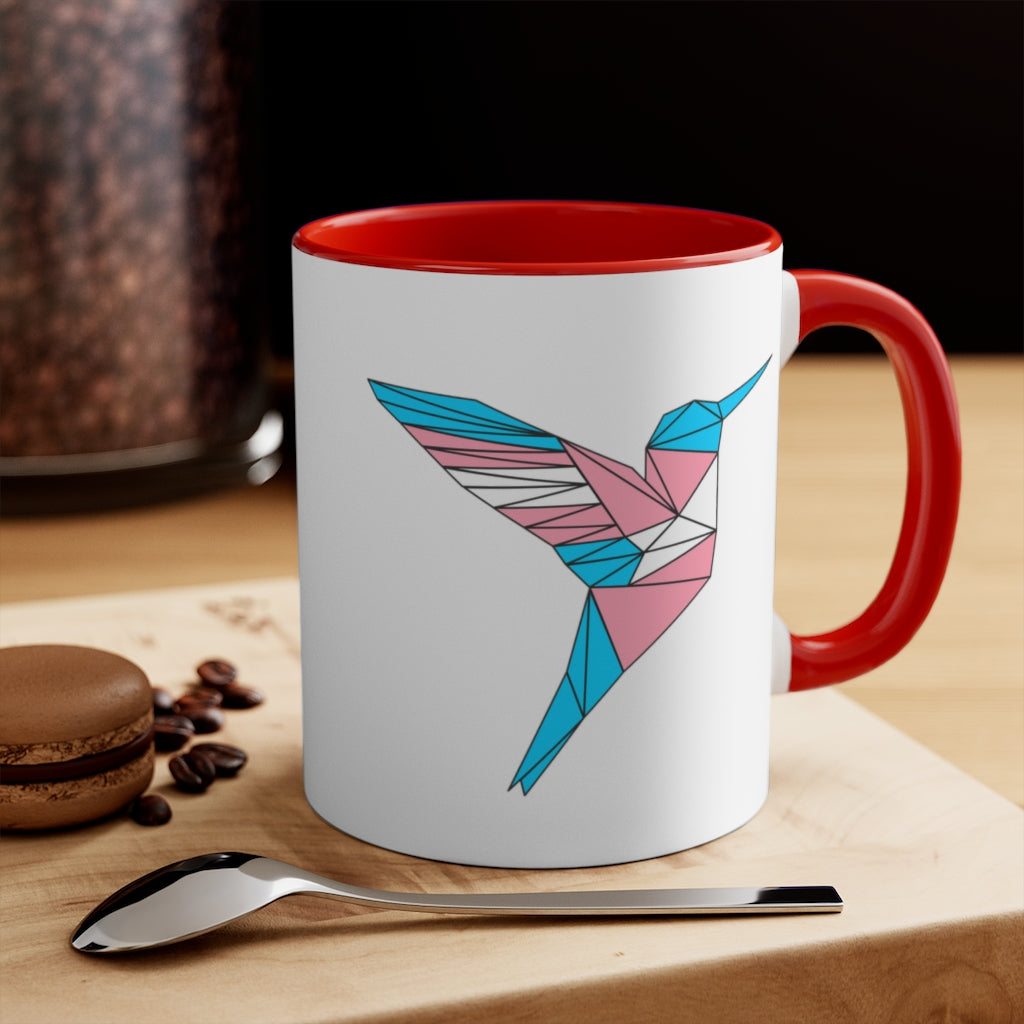 Polygon Hummingbird Trans Accent Mug