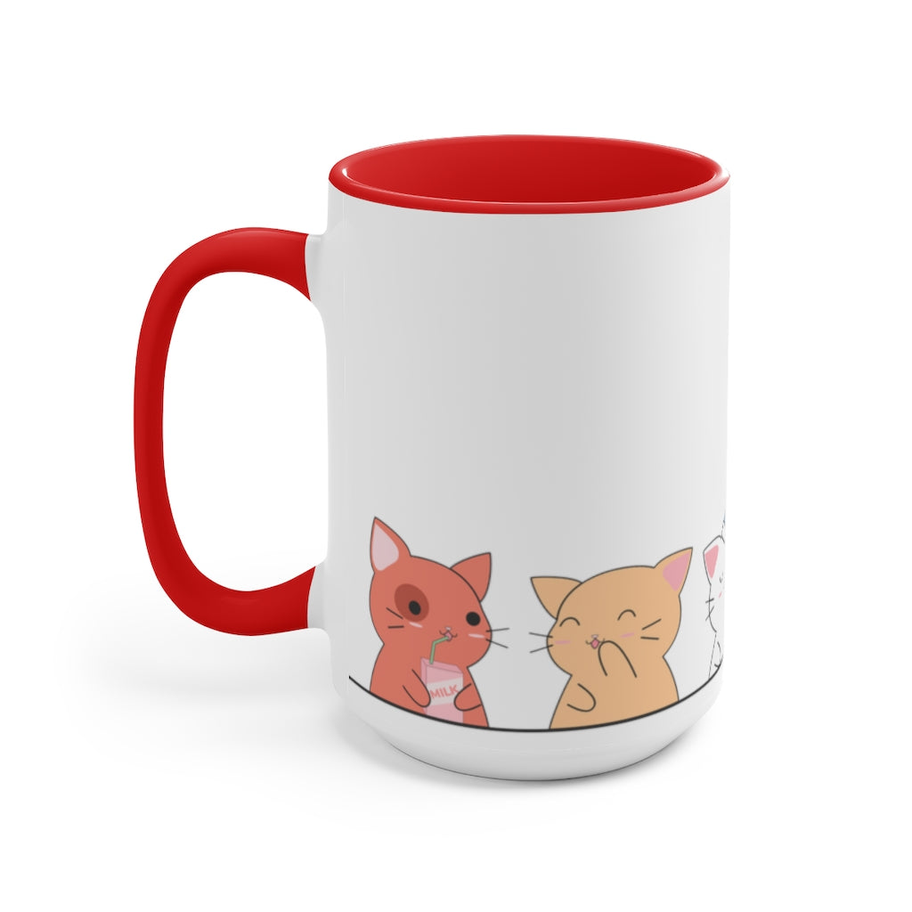 Kawaii Cats Lesbian Accent Mug