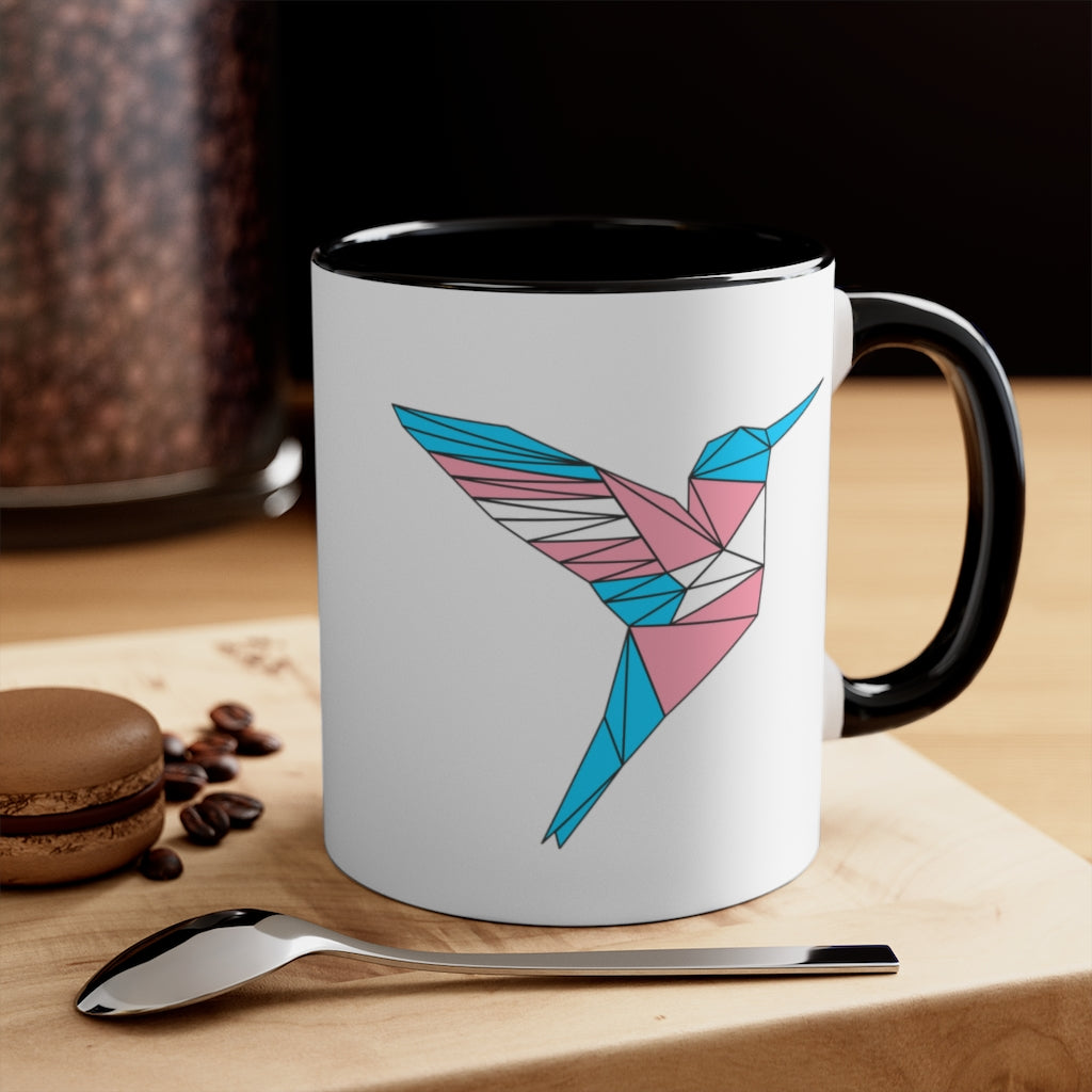 Polygon Hummingbird Trans Accent Mug