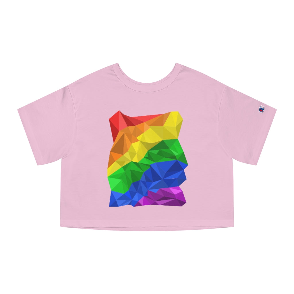 Champion - Abstract LGBTQ+ Flag Cropped T-Shirt