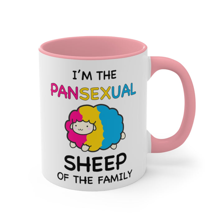 I'm The Pansexual Sheep Of The Family Accent Mug