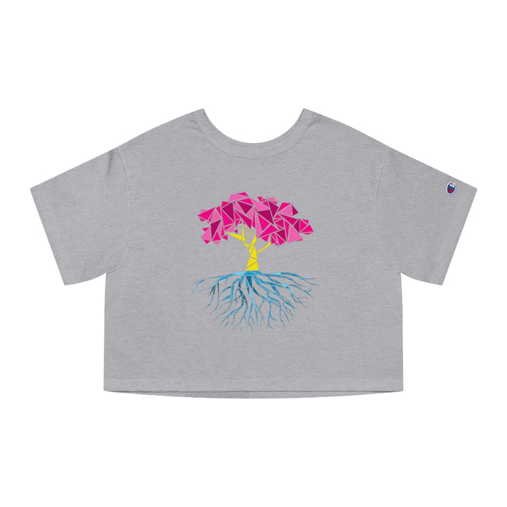 Champion - Abstract Tree Pansexual Cropped T-Shirt