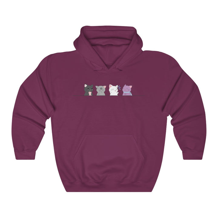 Kawaii Cats Asexual Gender Neutral Hoodie