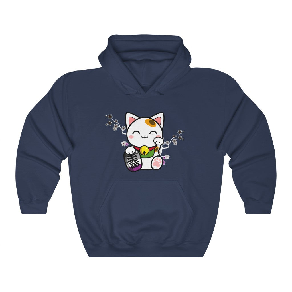 Maneki Neko Asexual Gender Neutral Hoodie