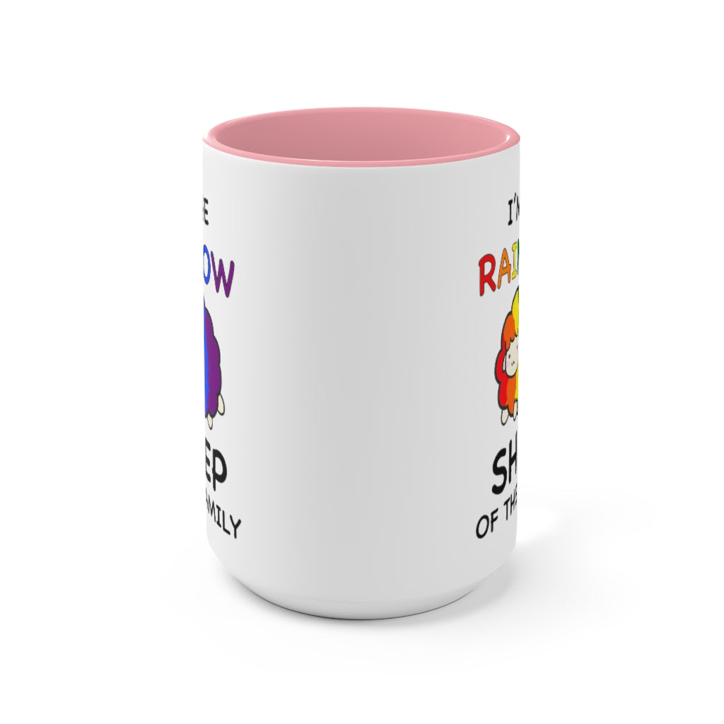 I'm The Rainbow Sheep Of The Family Accent Mug