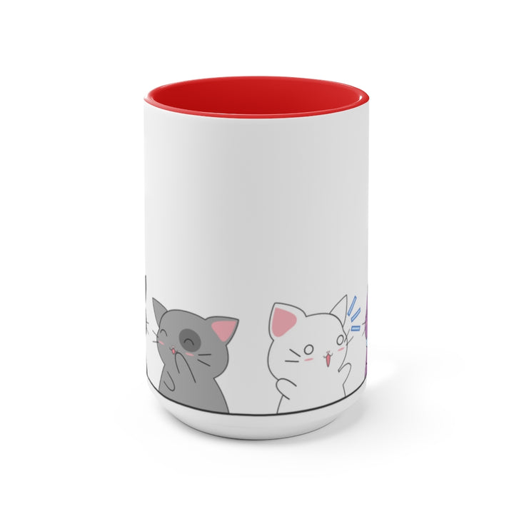 Kawaii Cats Asexual Accent Mug