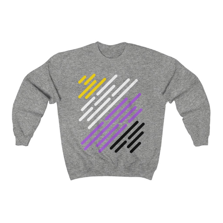 Nonbinary Flag Stripe Gender Neutral Sweatshirt