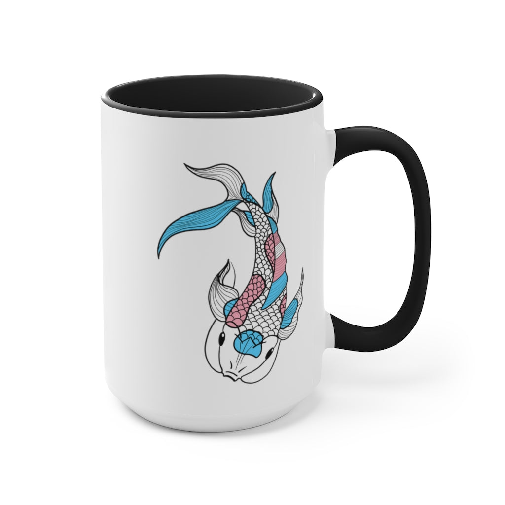 Trans Koi Accent Mug