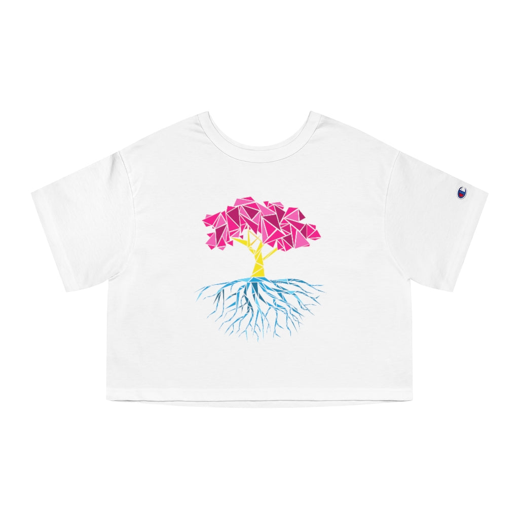 Champion - Abstract Tree Pansexual Cropped T-Shirt