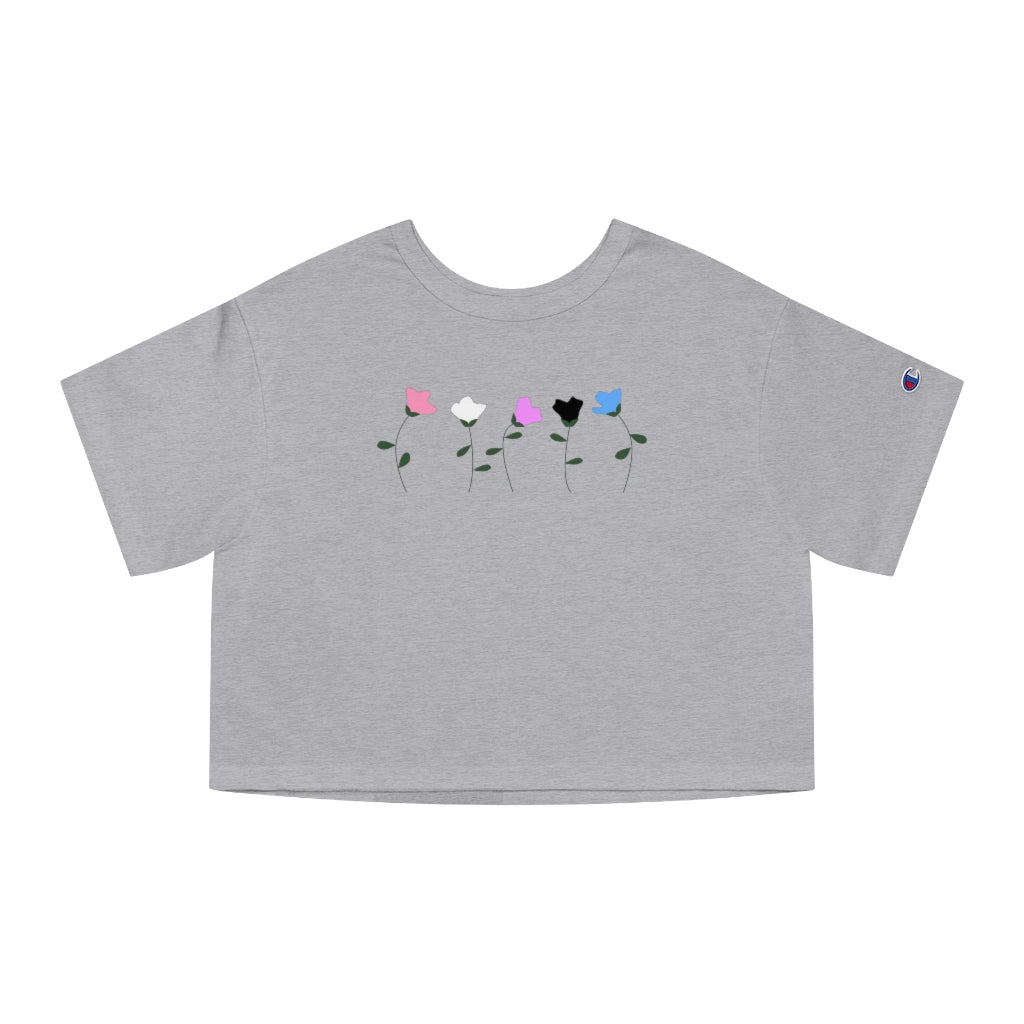Champion - Genderfluid Flower Cropped T-Shirt