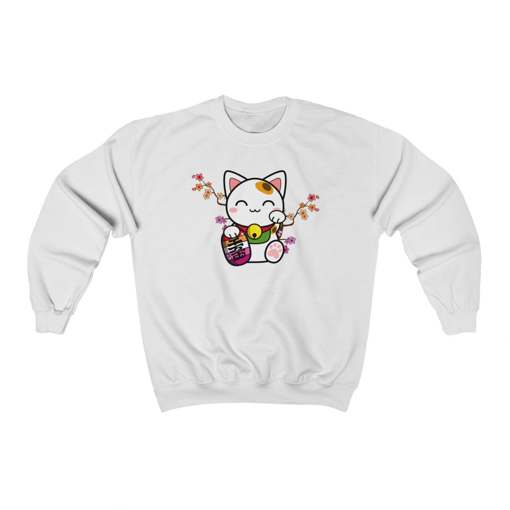 Maneki Neko Lesbian Gender Neutral Sweatshirt