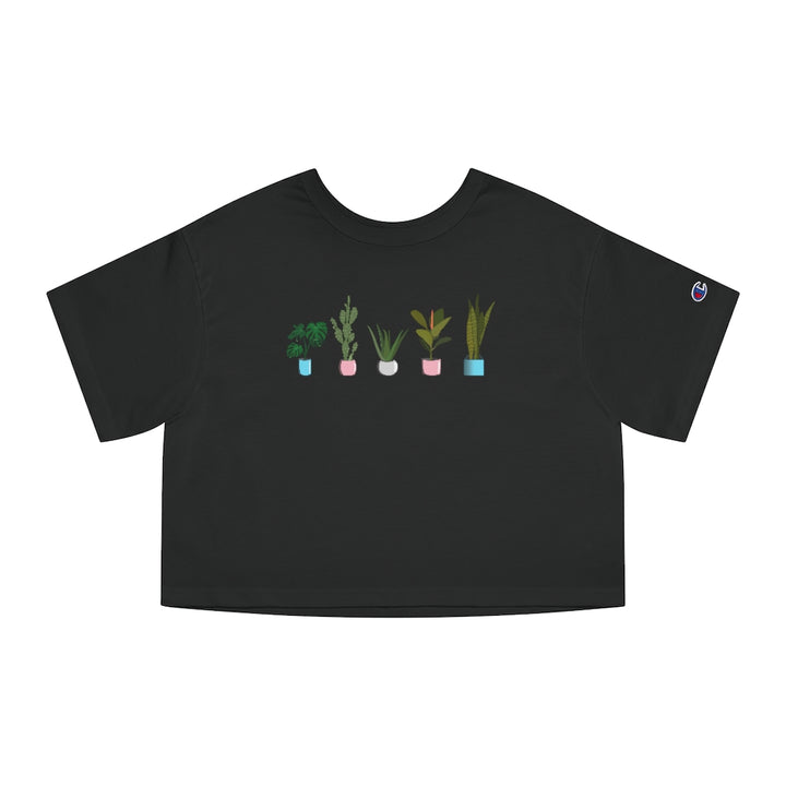 Champion - Succulent Plants Trans Cropped T-Shirt