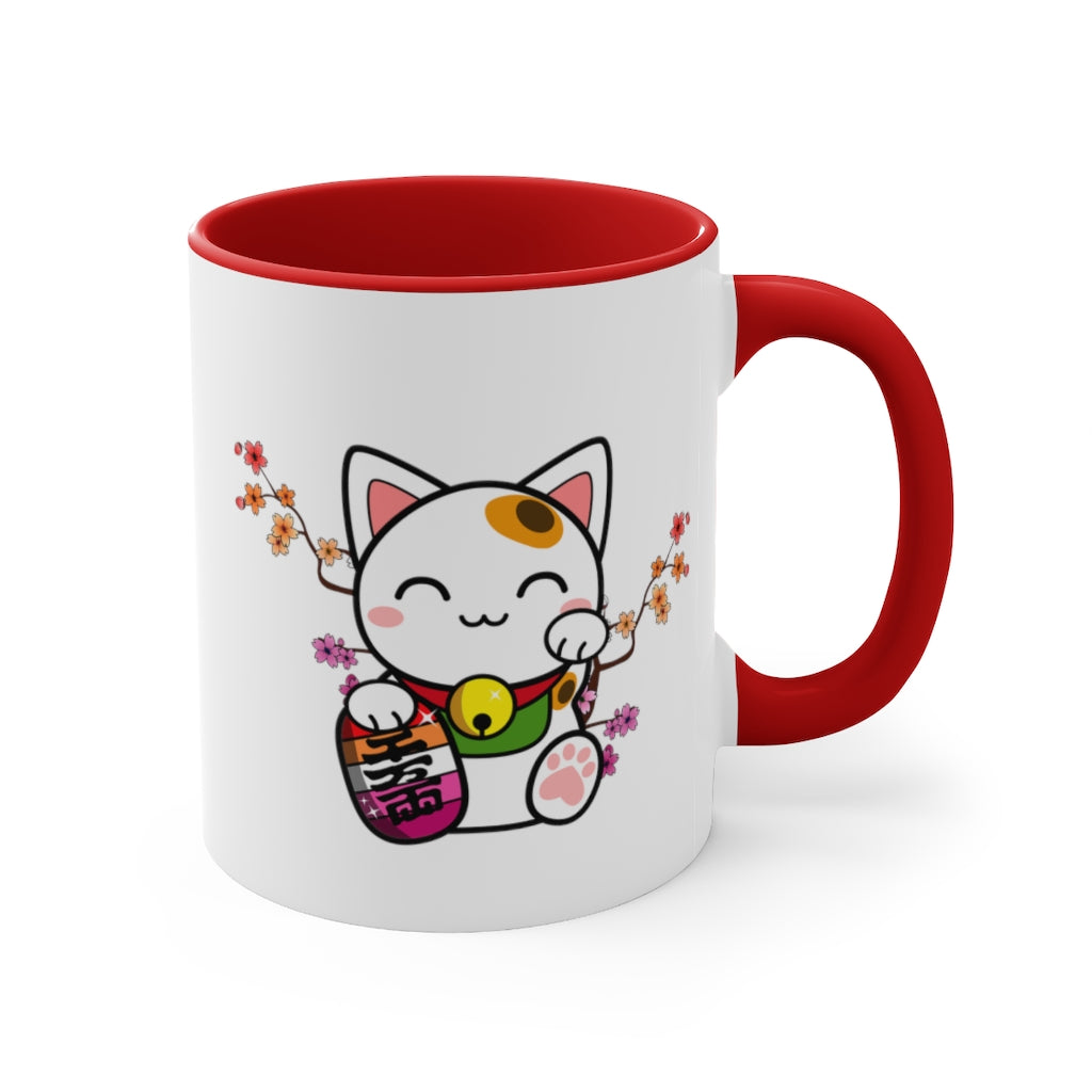 Maneki Neko Lesbian Accent Mug