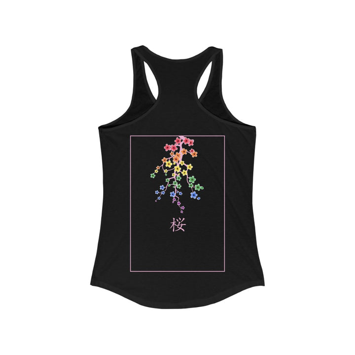 LGBTQ Pride Tank Top Racerback - Sakura Haiku