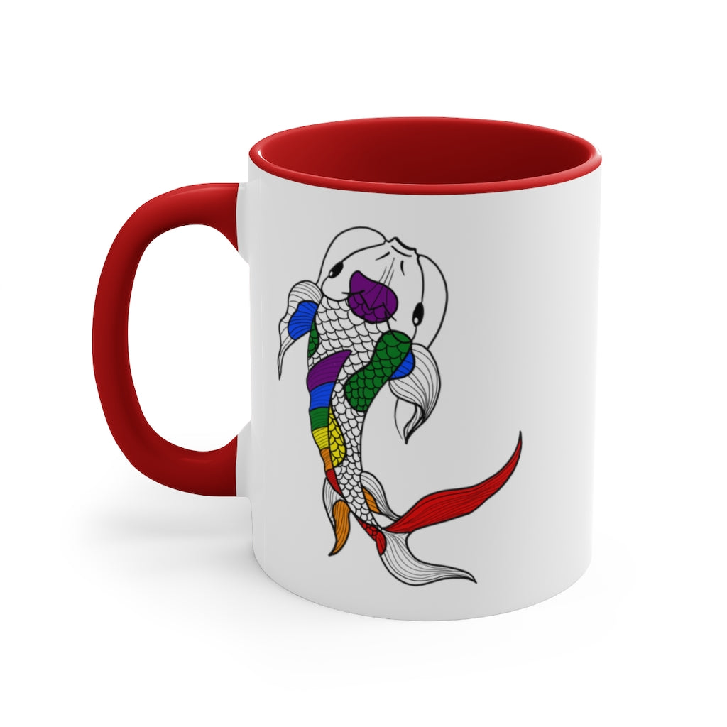 LGBTQ+ Koi Accent Mug