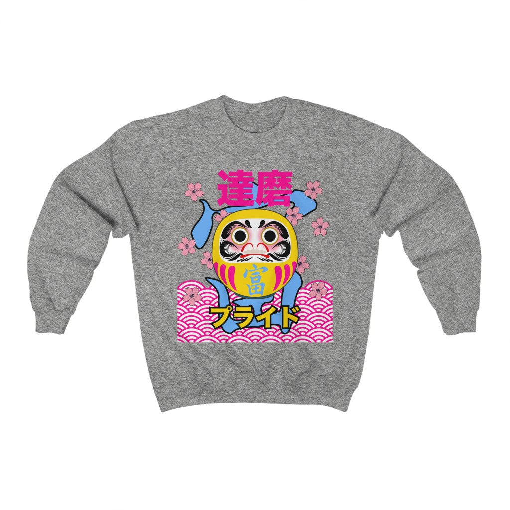 Pansexual Daruma - Fortune - Gender Neutral Sweatshirt