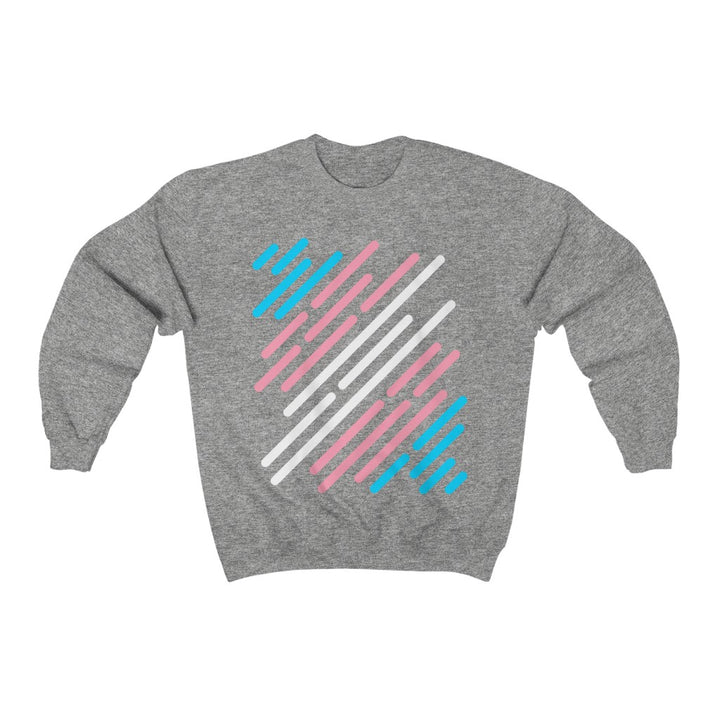 Trans Flag Stripe Gender Neutral Sweatshirt