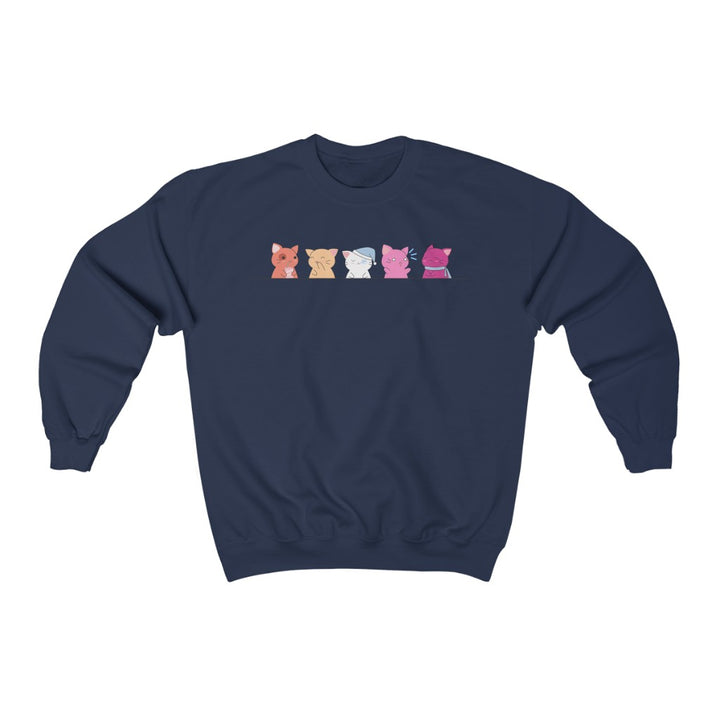 Kawaii Cats Lesbian Gender Neutral Sweatshirt