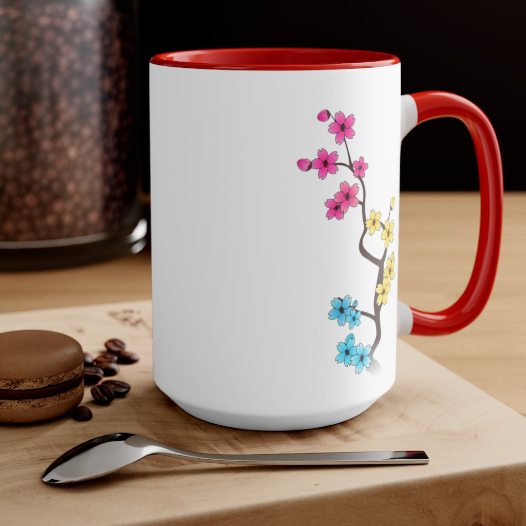 Sakura Pansexual Accent Mug