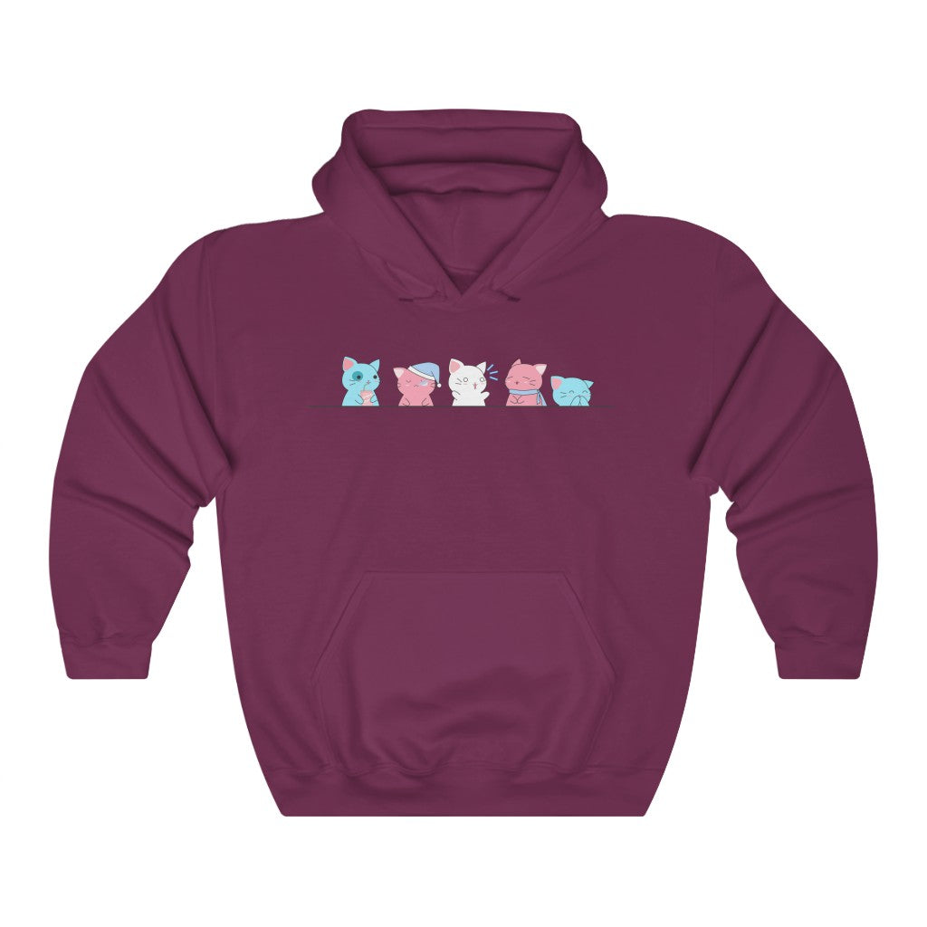 Kawaii Cats Trans Gender Neutral Hoodie