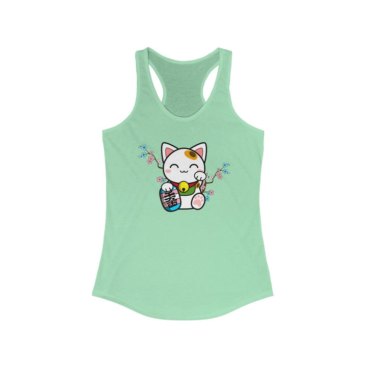 Trans Tank Top Racerback - Lucky Cat