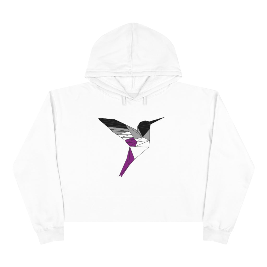 Polygon Hummingbird Asexual Crop Hoodie