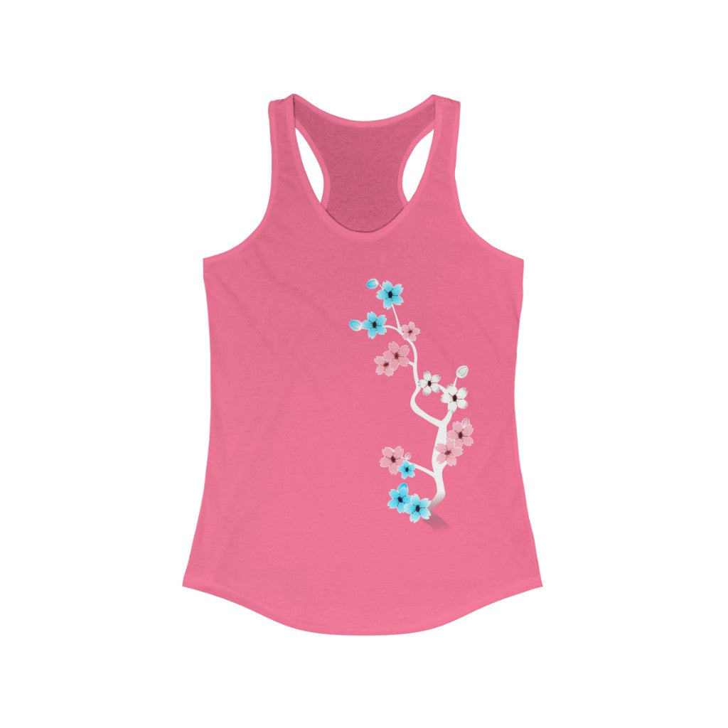 Trans Tank Top Racerback - Dark Sakura