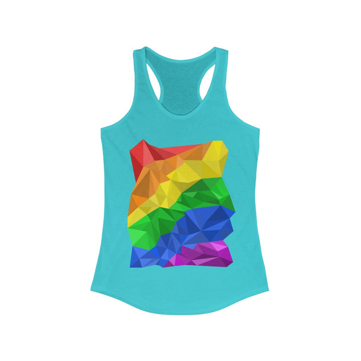 LGBTQ Pride Tank Top Racerback- Abstract Pride Flag