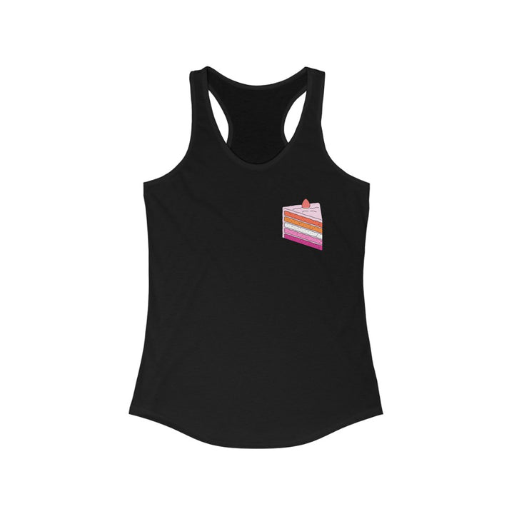 Lesbian Tank Top Racerback - Cake