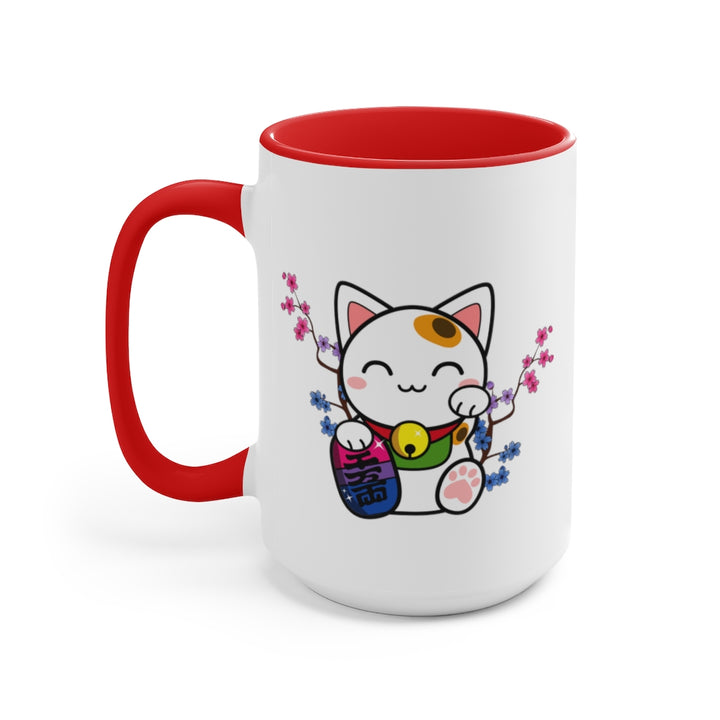 Maneki Neko Bisexual Accent Mug