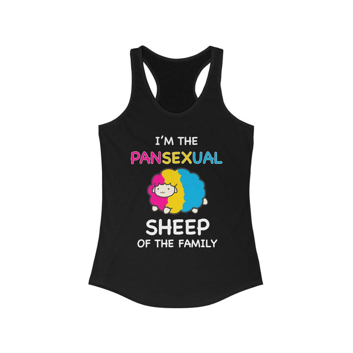 Pansexual Tank Top Racerback - I'm The Pansexual Sheep Of The Family