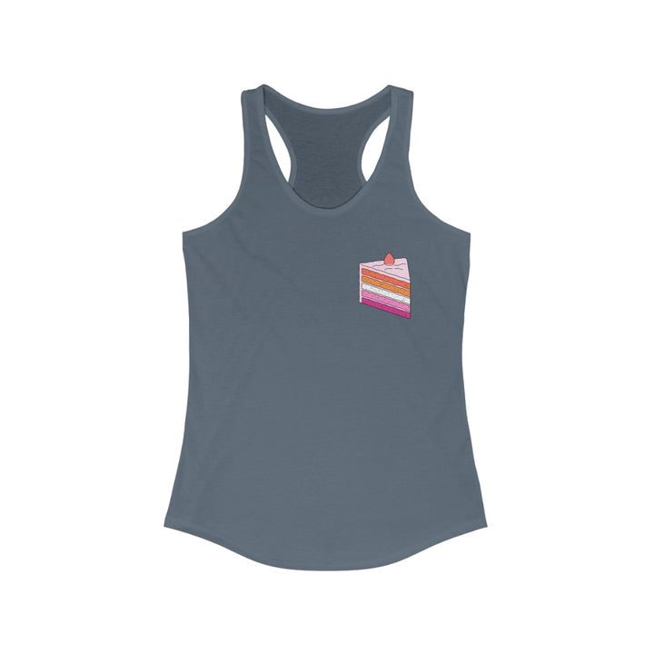 Lesbian Tank Top Racerback - Cake