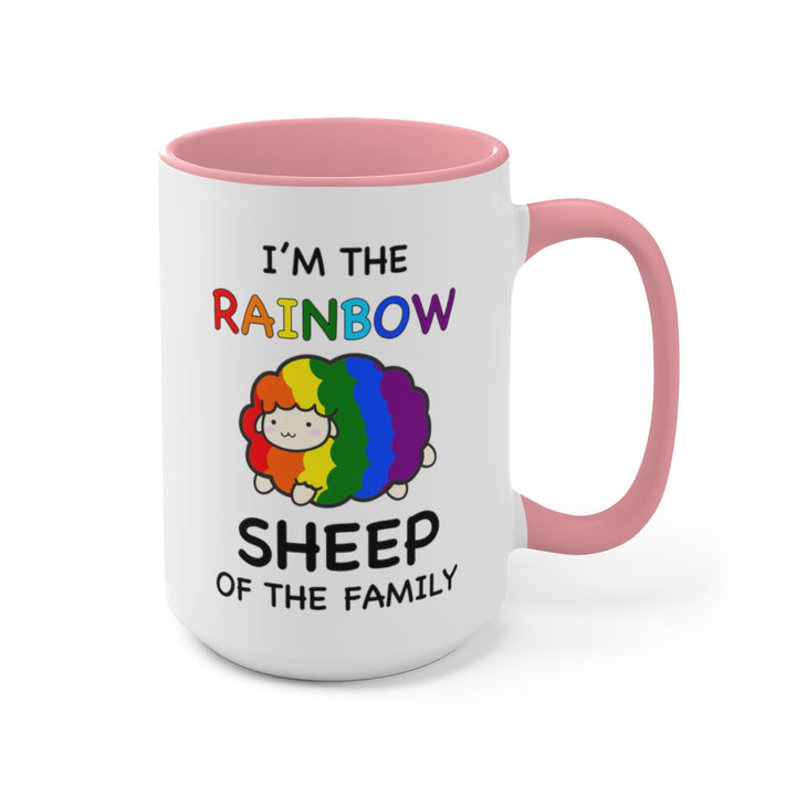 I'm The Rainbow Sheep Of The Family Accent Mug