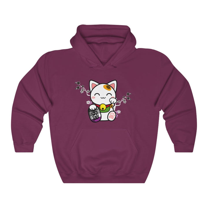 Maneki Neko Asexual Gender Neutral Hoodie