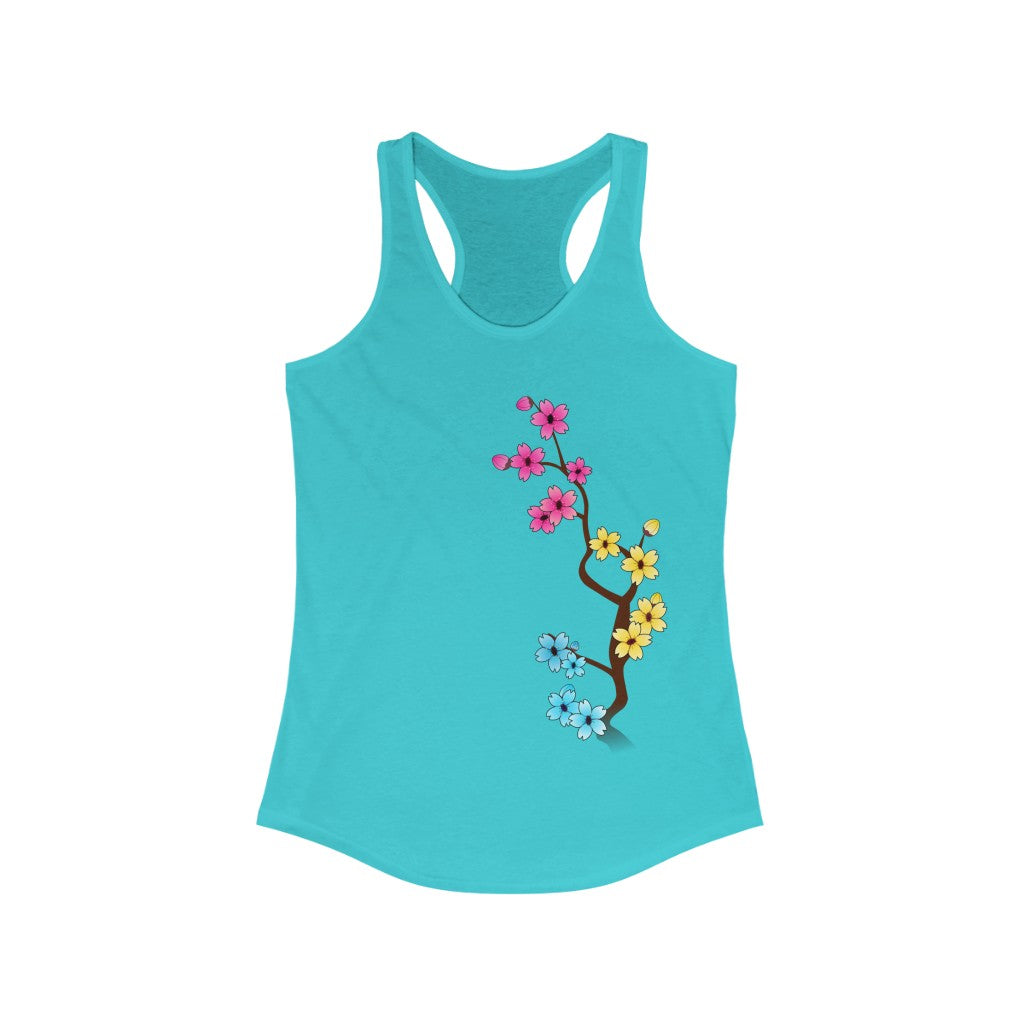 Pansexual Tank Top Racerback - Light Sakura