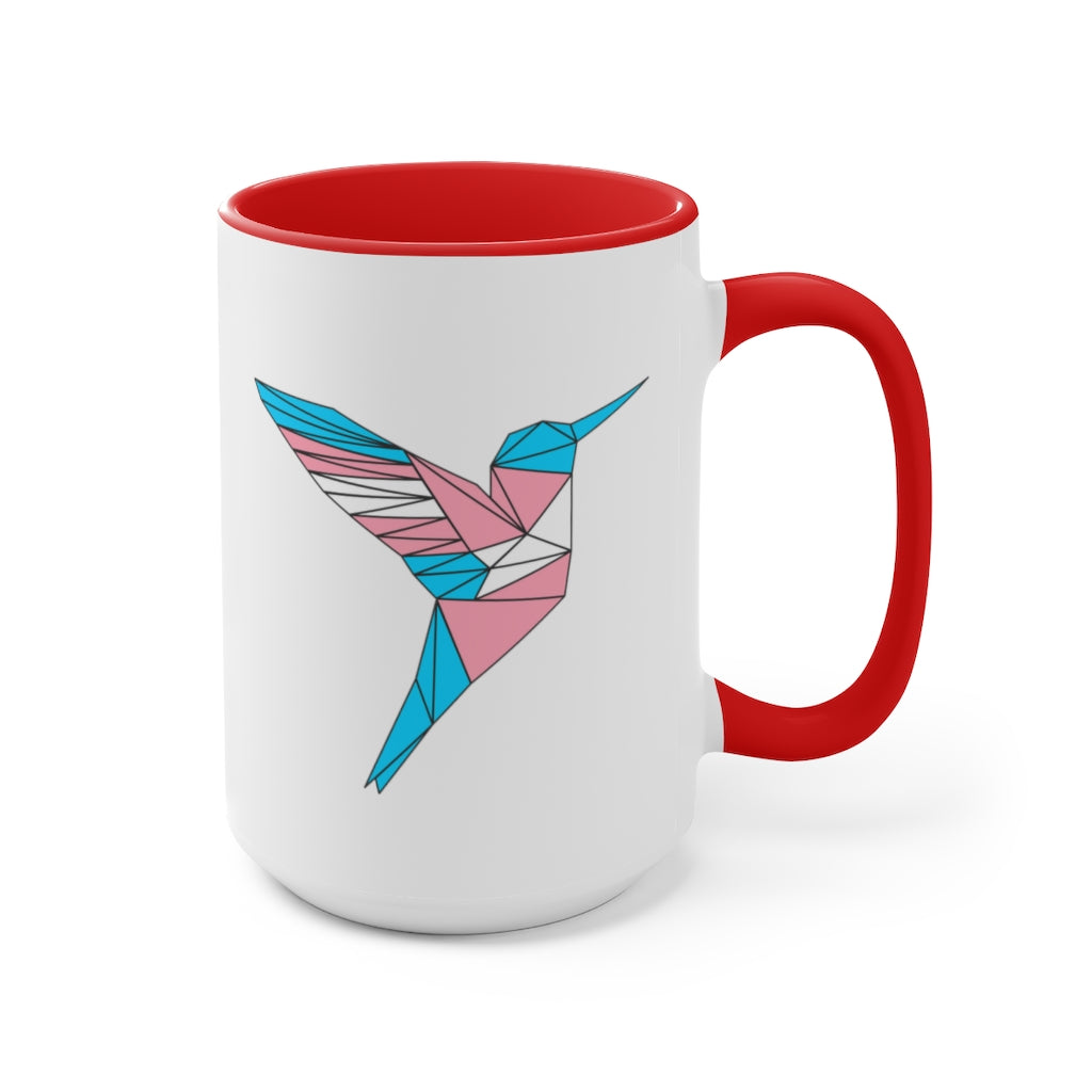 Polygon Hummingbird Trans Accent Mug