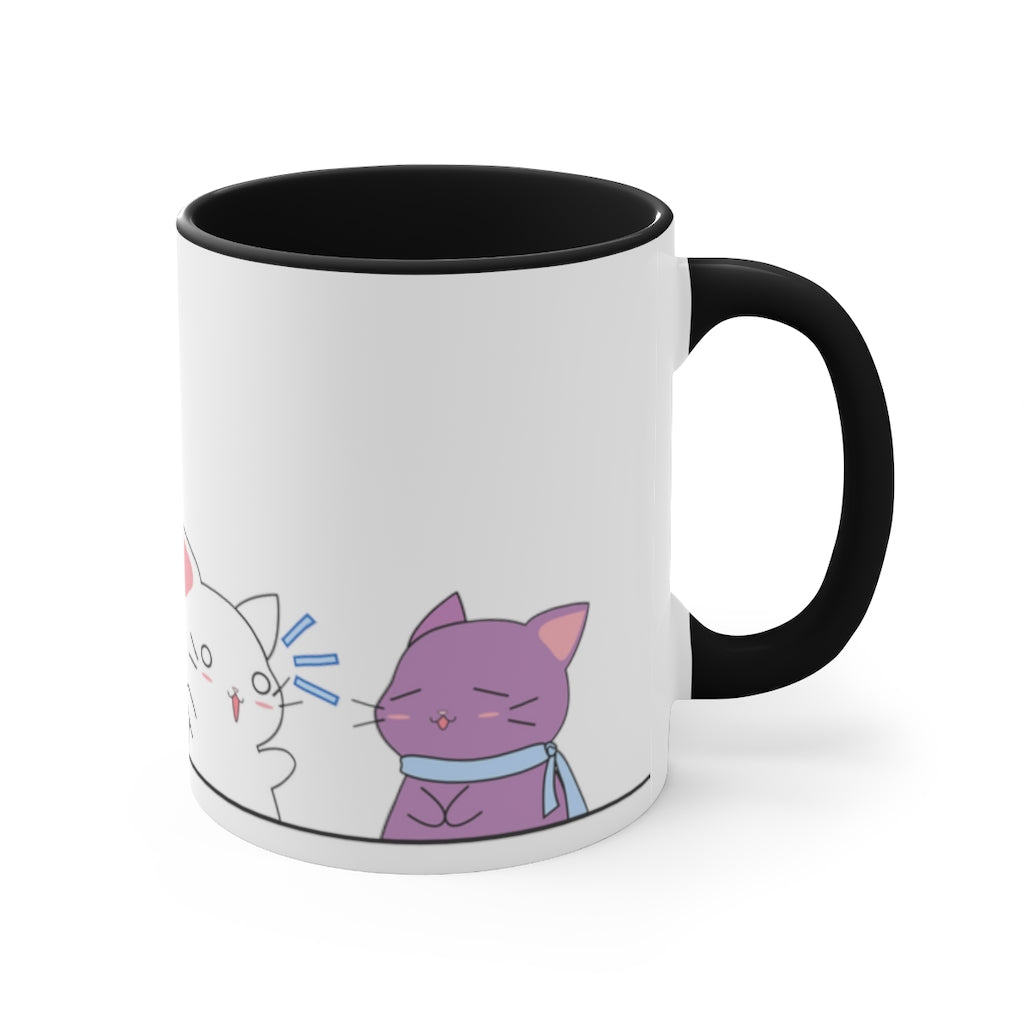 Kawaii Cats Asexual Accent Mug